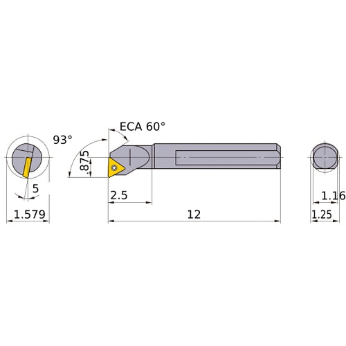 S-STUCL-203 BORING BAR