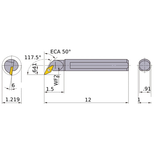 S-SVQCL-163 BORING BAR