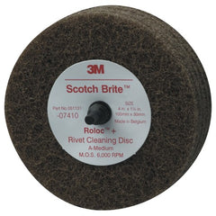 ‎Scotch-Brite Rivet Cleaning Disc 07410 4″ × 1-1/4″ A MED - Benchmark Tooling