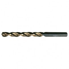#39 RHS / RHC HSS 135 Degree Split Point Heavy Duty Parabolic Jobber Length Drill - Black & Gold - Benchmark Tooling