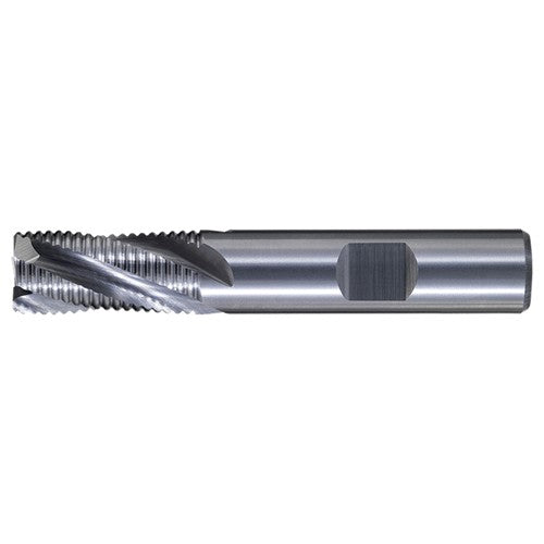 3/8″ × 3/8″ × 1/2″ × 2″ RHS / RHC Solid Carbide Mult-Flute Square End High-Performance End Mill - TiAlN - Exact Industrial Supply