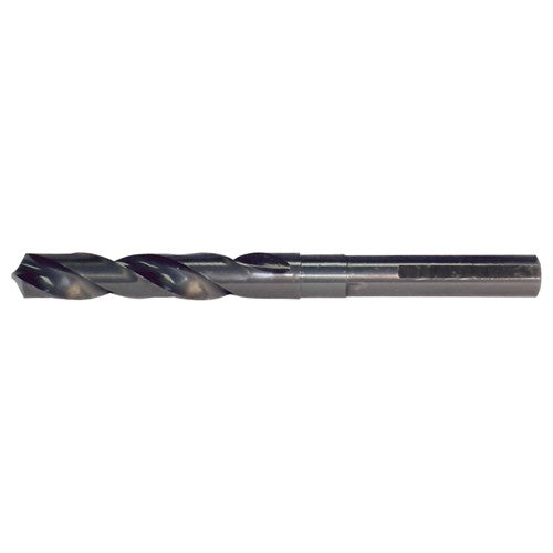 19.50mm RHS / RHC HSS 118 Degree Split Point Silver & Deming Reduced Shank Drill - Steam Oxide - Exact Industrial Supply