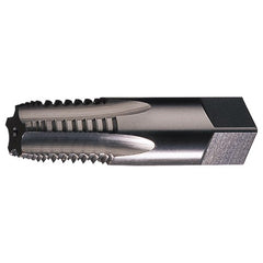 ‎1/4-18 NPT 4 Flute Taper Pipe HSS Medium Hook Taper Pipe Tap- Bright - Exact Industrial Supply