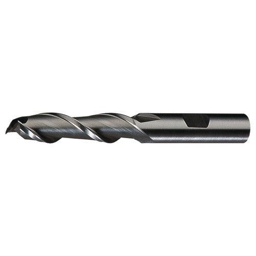 ‎5/8″ × 5/8″ × 4″ × 6-1/8″ RHS / RHC HSS HSS Single End 2-Flute Center Cutting High Helix Finishing End Mill - TiCN