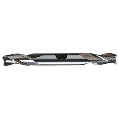 ‎1″ × 1″ × 1-7/8″ × 6-3/8″ RHS / RHC HSS HSS Double End 3-Flute Center Cutting Finishing End Mill - TiN