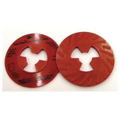 3M Disc Pad Face Plate Ribbed 81732L Extra Hard 5″ Red - Benchmark Tooling