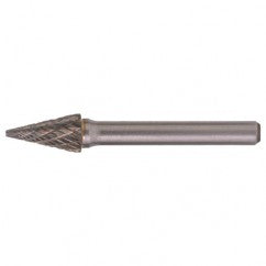 SM-5 Double Cut Solid Carbide Bur-Pointed Cone Shape - Benchmark Tooling