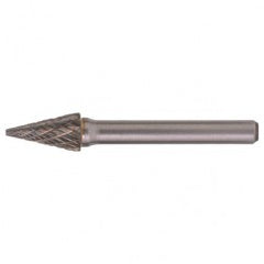 SM-5 Double Cut Solid Carbide Bur-Pointed Cone Shape - Benchmark Tooling