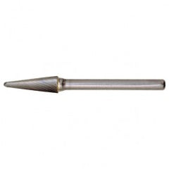 SL-2 Standard Cut Solid Carbide Bur-Included Angle Shape - Benchmark Tooling