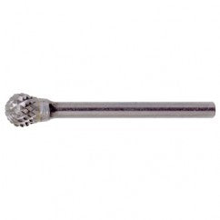 SD-51 Double Cut Solid Carbide Bur-Ball Shape - Benchmark Tooling