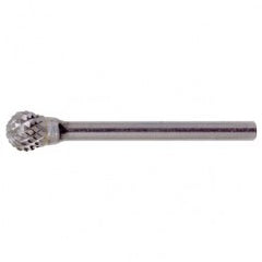 SD-51 Double Cut Solid Carbide Bur-Ball Shape - Benchmark Tooling