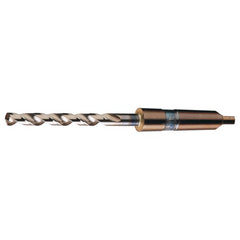 5/16 RHS / RHC HSS-CO 8% (M42) 135 Degree Notched Point Heavy Duty Cobalt Taper Shank Drill - Straw / Gold Oxide - Exact Industrial Supply