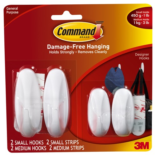 ‎Command Small/Medium Designer Hook Value Pack 17081-2VPES - Exact Industrial Supply