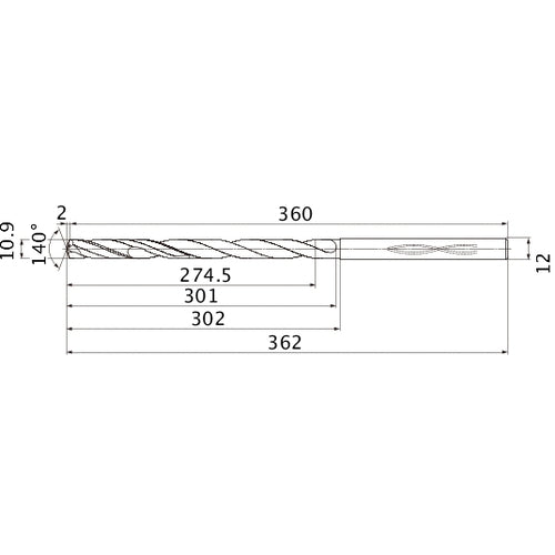 MHS1090L300B CARB DRILL