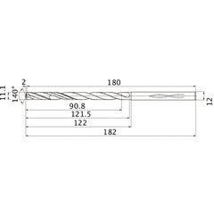 MHS1110L120B CARB DRILL