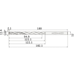 MHS1160L120B CARB DRILL