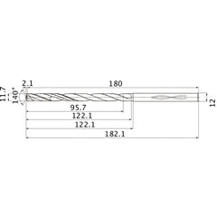 MHS1170L120B CARB DRILL