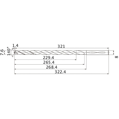 MNS0760X30DB CARB DRILL