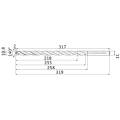 MNS1080X20DB CARB DRILL