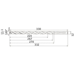 MNS1110X20DB CARB DRILL