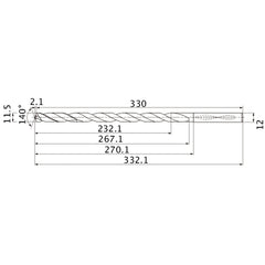 MNS1150X20DB CARB DRILL