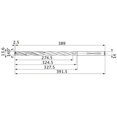 MVS1360X20S140 CARB DRILL