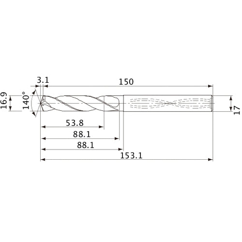 MVS1690X03S170 CARB DRILL