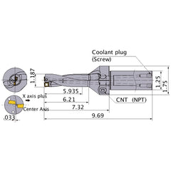 MVX1187X5C125 INDEXABLE DRILL