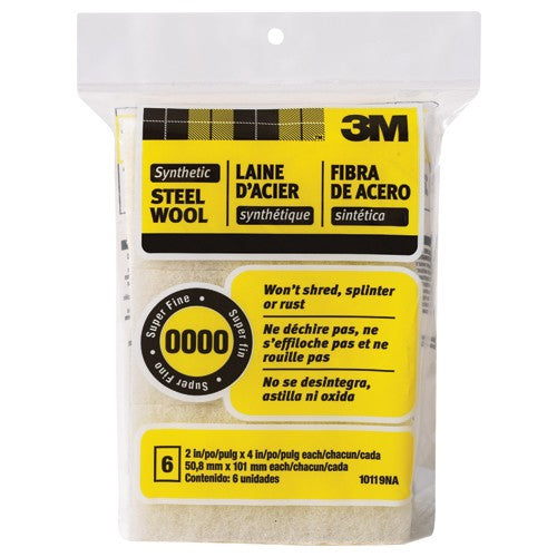 3M Synthetic Steel Wool Pad 10119NA 0000 Super Fine - Benchmark Tooling