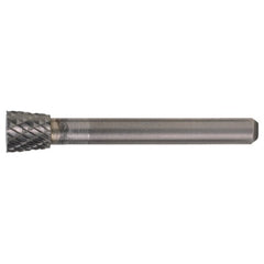 SN-51 Double Cut Solid Carbide Bur-Inverted Taper Shape - Exact Industrial Supply