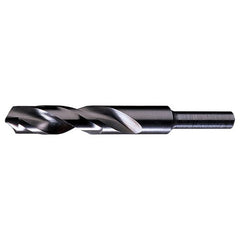 3/4 RHS / RHC HSS 118 Degree Radial Point 1/2″ Reduced Shank Silver & Deming Drill - Steam Oxide - Exact Industrial Supply