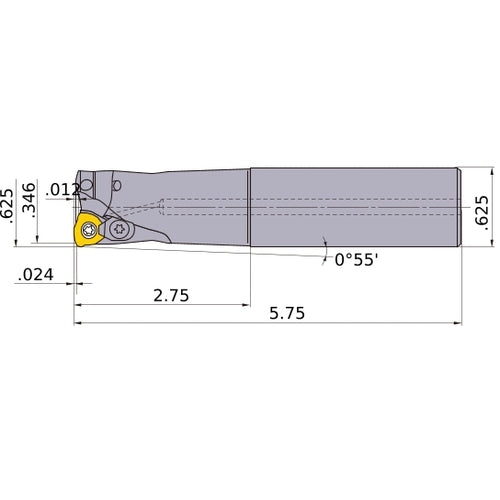 AJXU06R102SA10L INDEXABLE ENDMILL