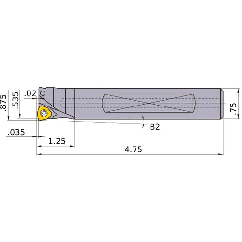 AJXU08R142FA12S INDEXABLE ENDMILL