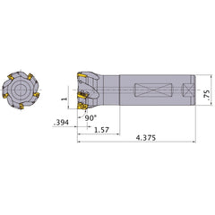 APX3000UR164FA12SA INDEXABLE ENDMIL