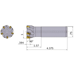 APX3000UR164SA12SA INDEXABLE ENDMIL