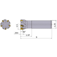 APX3000UR243SA20LA INDEXABLE ENDMIL