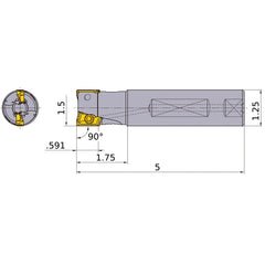 APX4000UR243FA20SA INDEXABLE ENDMIL
