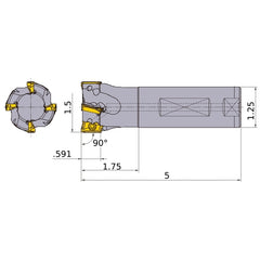 APX4000UR244FA20SB INDEXABLE ENDMIL