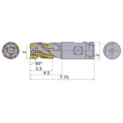 APX4KUR3218WA32M53A INDEXABLE ENDMI