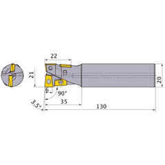 AQXR214SA20S INDEXABLE ENDMILL