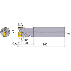 AQXR252SA25S INDEXABLE ENDMILL