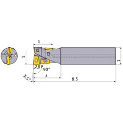 AQXUR164SA16L INDEXABLE ENDMILL