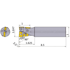 AQXUR174SA16L INDEXABLE ENDMILL