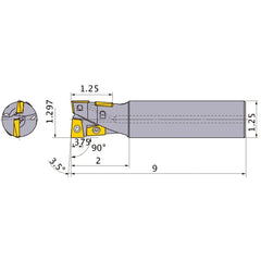 AQXUR214SA20L INDEXABLE ENDMILL