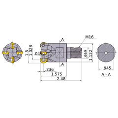 ARP6UPR2404AM1640 INDX END MILL