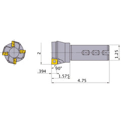ASX400R324W20 INDEXABLE ENDMILL