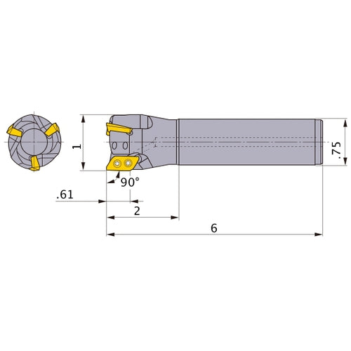 AXD4000UR162SA12SA INDEXABLE ENDMIL