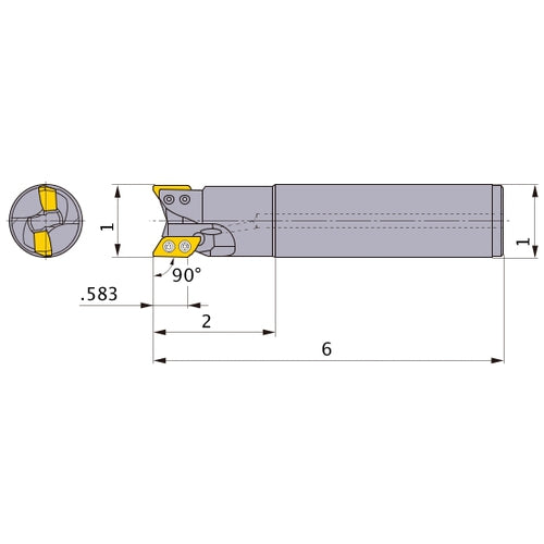 AXD4000UR162SA16SB INDEXABLE ENDMIL