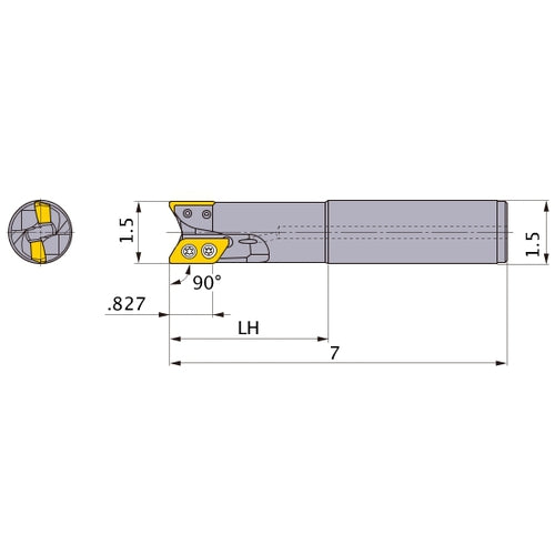 AXD7000UR242SA24SA INDEXABLE ENDMIL