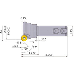 BOER403W20 INDEXABLE ENDMILL